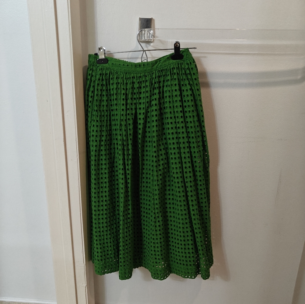 Kate Spadex Target Eyelet Midi Skirt
